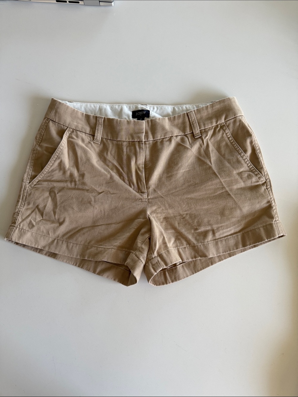 J. Crew Beige Chino Bermuda Shorts